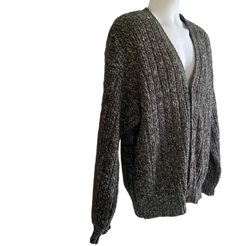 Claybrooke Button Up Cardigan Sweater Gray Men's Large